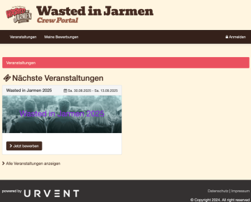 Wasted in Jarmen Crew Portal