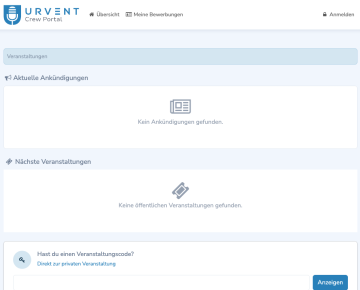 urvent Crew Portal