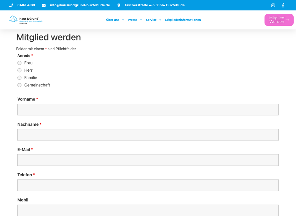 Mitglied werden