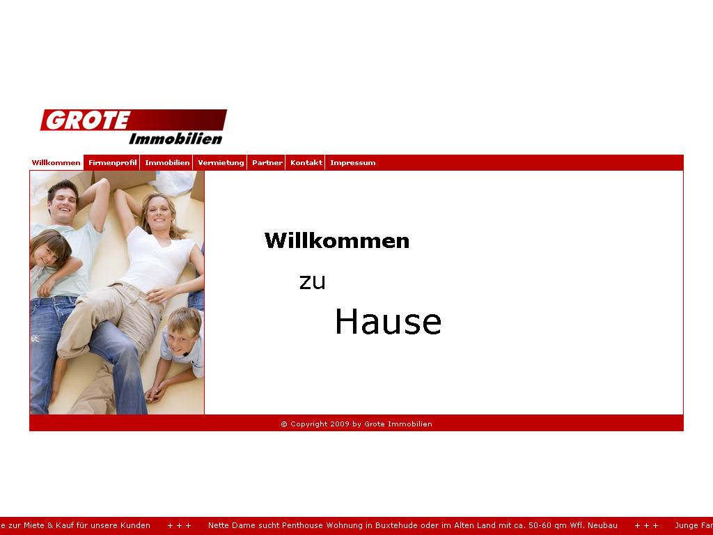Startseite von Grote Immobilien